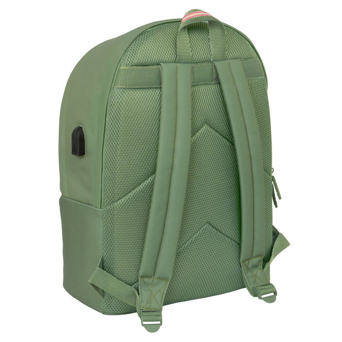 Mochila para Portátil El Ganso +usb el ganso basics Verde 31 x 44 x 18 cm