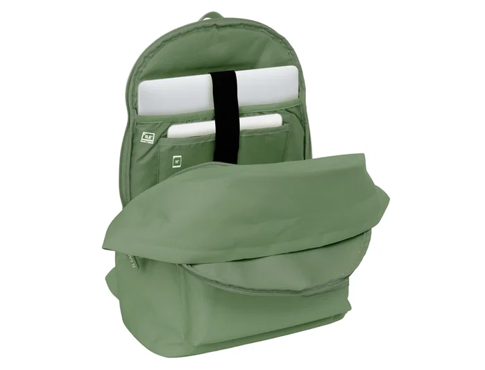 Safta Mochila Doble Para Portátil 15,6'' + USB El Ganso Basics Verde