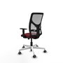 PIQUERAS Y CRESPO Silla de oficina Motilla Sincro/Traslack Granate y Gris