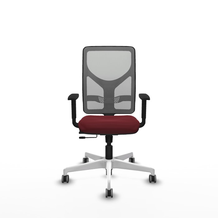 PIQUERAS Y CRESPO Silla de oficina Motilla Sincro/Traslack Granate y Gris