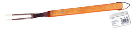 Tenedor para barbacoa con mango de madera de roble y acero inoxidable 46 cm