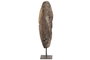 DKD Home Decor Escultura de Madera y Hierro Rueda Vieja 70x22x82 cm