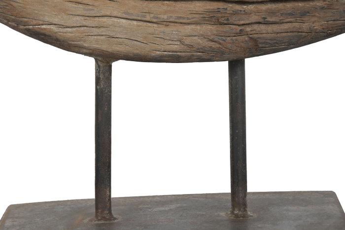 DKD Home Decor Escultura de Madera y Hierro Rueda Vieja 70x22x82 cm DKD Home Decor Escultura de Madera y Hierro Rueda Vieja 70x22x82 cm