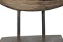 DKD Home Decor Escultura de Madera y Hierro Rueda Vieja 70x22x82 cm