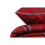 Aucune Juego de cama Rojo con funda nórdica y 2 fundas de almohada
