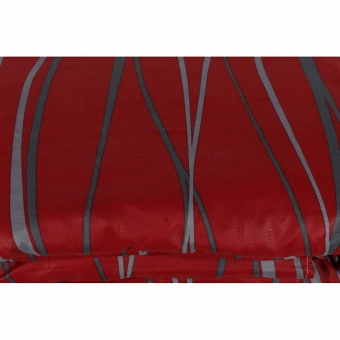 Aucune Juego de cama Rojo con funda nórdica y 2 fundas de almohada