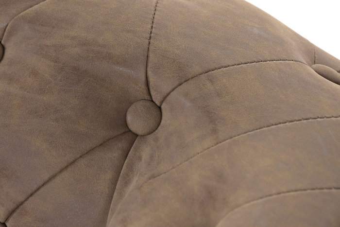 DKD Home Decor Sillón de Madera y PU Marrón