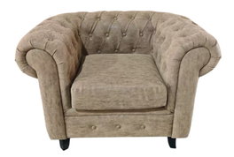 DKD Home Decor Sillón de Madera y PU Marrón