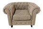 DKD Home Decor Sillón de Madera y PU Marrón