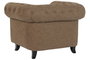DKD Home Decor Sillón de Madera y PU Marrón