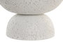 DKD Home Decor Macetero de Fibra de Vidrio Rugoso Blanco 35x35x35 cm