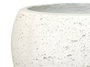 DKD Home Decor Macetero de Fibra de Vidrio Rugoso Blanco 35x35x35 cm