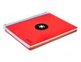 Antartik Cuaderno espiral A5 micro 120 hojas liso color rojo