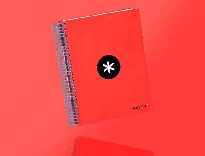 Antartik Cuaderno espiral A5 micro 120 hojas liso color rojo Antartik Cuaderno espiral A5 micro 120 hojas liso color rojo