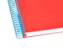 Antartik Cuaderno espiral A5 micro 120 hojas liso color rojo