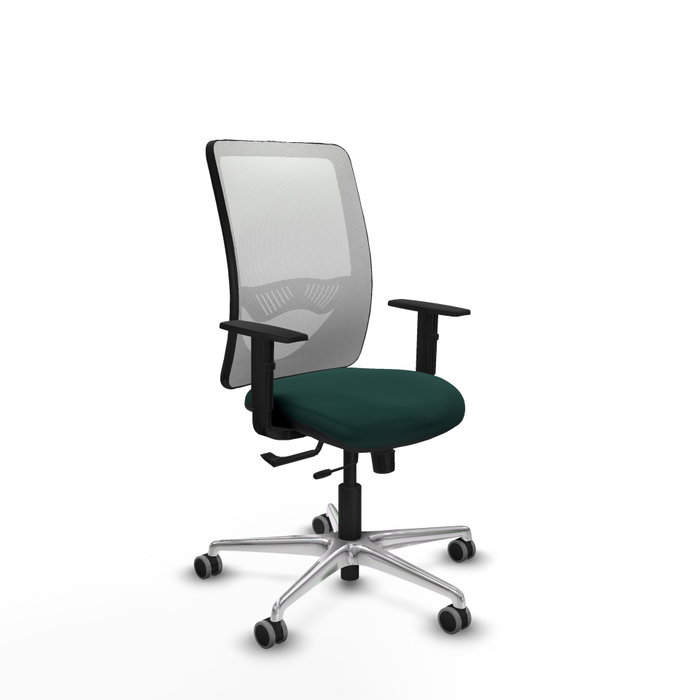 PIQUERAS Y CRESPO Silla de oficina Zulema con mecanismo Sincro/Traslack, Verde botella y Blanco PIQUERAS Y CRESPO Silla de oficina Zulema con mecanismo Sincro/Traslack, Verde botella y Blanco