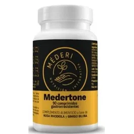 Mederi Medertone 90 Cap. Complemento alimenticio con Rhodiola y Ginkgo Biloba para la circulación periférica y rendimiento cognitivo
