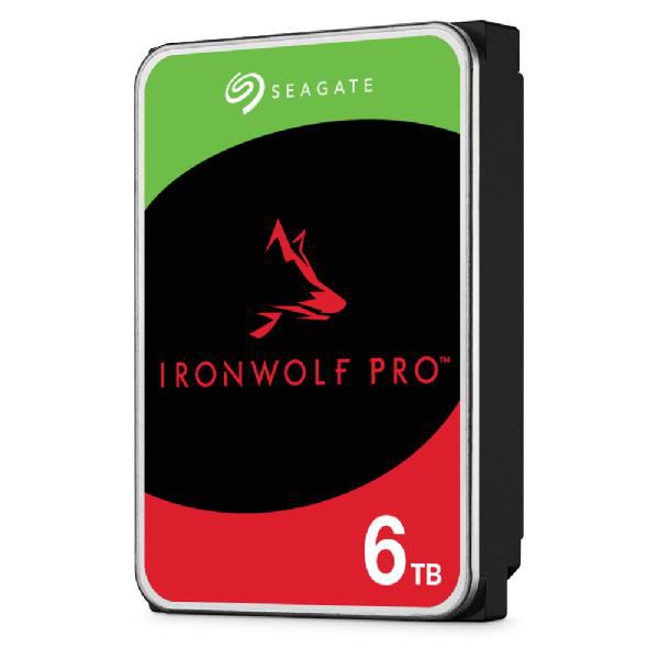 Seagate IronWolf Pro 6TB NAS Disco Duro SATA 6Gb/s para Sistemas RAID con Recuperación de Datos de Rescate - 3.5 Pulgadas