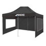 OCC Motorsport Pared Lateral OCCCARP31 con Ventana para Carpa de 3x2 m, Negro, Tejido Oxford 420, Pack de 2 Unidades