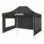 Pared de Carpa OCC Motorsport OCCCARP31 Racing Negro Poliéster 420D Oxford 3 x 2 m Ventana 2 Unidades