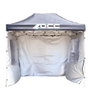 OCC Motorsport Pared Lateral OCCCARP31 con Ventana para Carpa de 3x2 m, Negro, Tejido Oxford 420, Pack de 2 Unidades