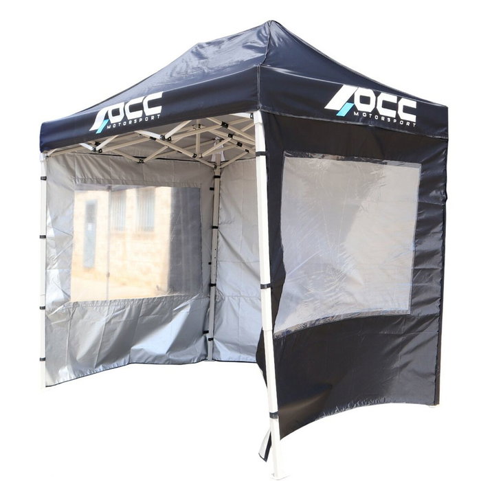 Occ Motorsport 2X Pared Carpa Negra con Ventana 3x2m Oxford 420