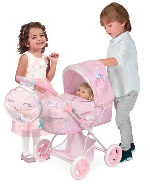 Coche De Muñeca Plegable Fantasy 60x38x65 cm Coche De Muñeca Plegable Fantasy 60x38x65 cm