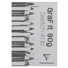 Bloc De Dibujo Clairefontaine Graf It Croquis Encolado A3 90G 80H (Set de 5)