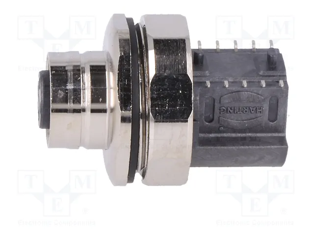 HARTING Conector M12 Hembra 4 Pines Recto PoE Industrial