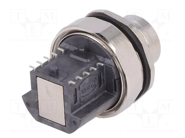 HARTING Conector M12 Hembra 4 Pines Recto PoE Industrial