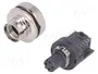 HARTING Conector M12 Hembra 4 Pines Recto PoE Industrial
