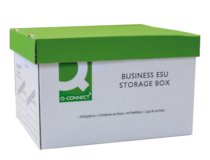 Q-connect Cajón de cartón para 3 cajas de archivo definitivo A4 lomo 100 mm Q-connect Cajón de cartón para 3 cajas de archivo definitivo A4 lomo 100 mm