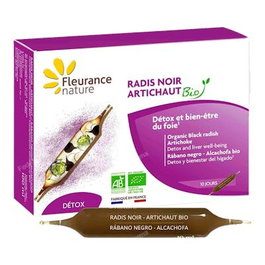 Fleurance Nature Rábano Negro - Alcachofa 10 Ampollas Ecológicas para Digestión