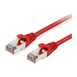 Patchkabel CAT6 S/FTP 3 m Rojo, Conector RJ-45 Macho, Cobre, PoE+, Compatible con Gigabit Ethernet, 250 MHz, Norma IEEE 802.3
