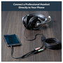 StarTech.com Adaptador de Auriculares con Micrófono Mini-Jack 3,5mm 4 Pines a 2x3,5mm Separados M-H - 0,2m Negro