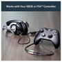 StarTech.com Adaptador de Auriculares con Micrófono Mini-Jack 3,5mm 4 Pines a 2x3,5mm Separados M-H - 0,2m Negro