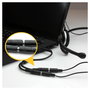 StarTech.com Adaptador de Auriculares con Micrófono Mini-Jack 3,5mm 4 Pines a 2x3,5mm Separados M-H - 0,2m Negro