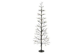 DKD Home Decor Árbol de Navidad Negro Metal LED 55 x 150 x 55 cm