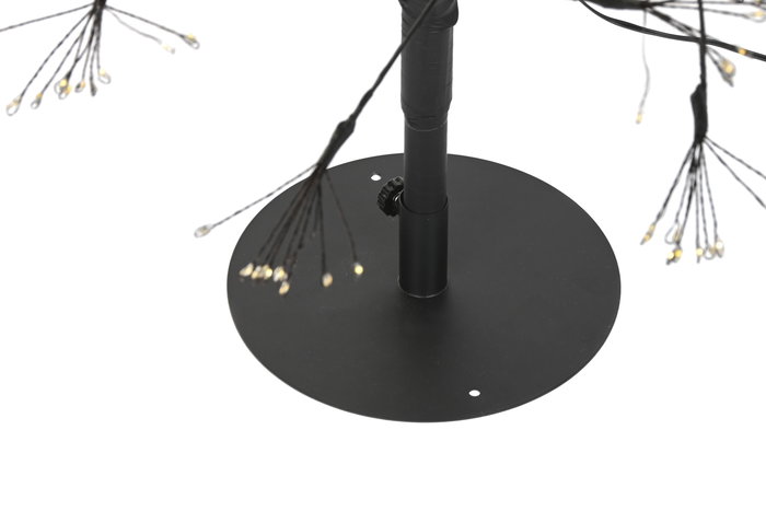 DKD Home Decor Árbol de Navidad Negro Metal LED 55 x 150 x 55 cm