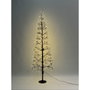 DKD Home Decor Árbol de Navidad Negro Metal LED 55 x 150 x 55 cm