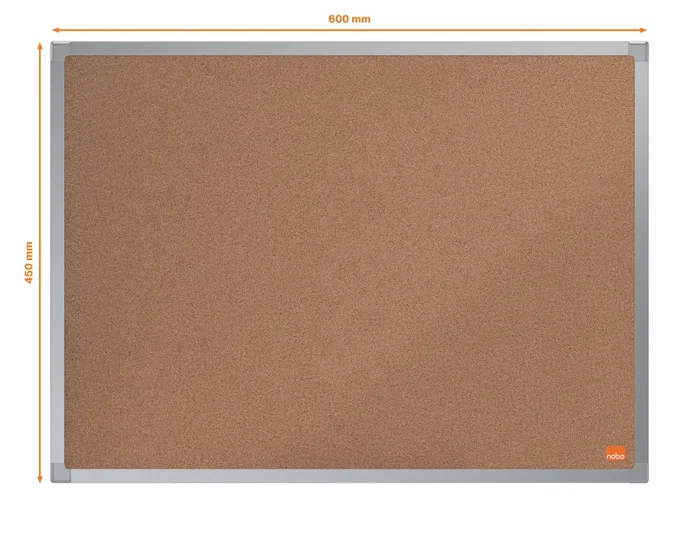 NOBO Tablero de Corcho Essence con Marco de Aluminio 60x45 cm NOBO Tablero de Corcho Essence con Marco de Aluminio 60x45 cm