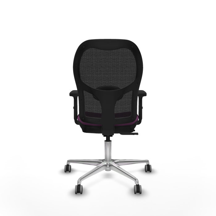 PIQUERAS Y CRESPO Silla de oficina Jorquera con mecanismo Sincro/Traslack, Morado y Negro