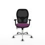 PIQUERAS Y CRESPO Silla de oficina Jorquera con mecanismo Sincro/Traslack, Morado y Negro