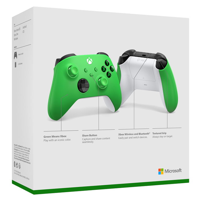 Microsoft Xbox Wireless Controller Velocity Green