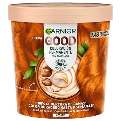 Garnier GOOD Coloración Permanente 7.43 Cobrizo Cúrcuma