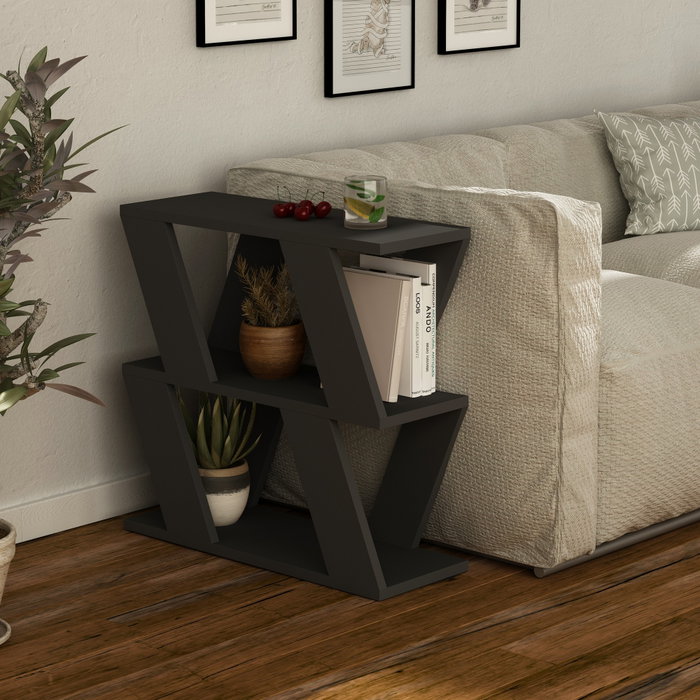 Hanah Home Mesa Auxiliar Antracita 60x57x22 cm Estilo Moderno