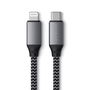 Satechi Cable de Carga USB-C a Lightning, 480 Mbps, Hasta 60W, Carga Rápida para iPhone, Certificado MFi, 25 cm