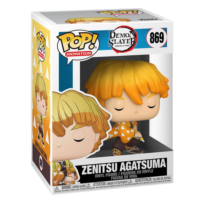 Funko Figura POP! Zenitsu Agatsuma de Demon Slayer: Kimetsu no Yaiba