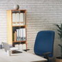 PIQUERAS Y CRESPO Silla de oficina Alares tapizada amarillo con base de aluminio