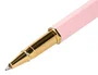 Belius Macaron Bliss Bolígrafo, Rosa y Dorado, Tinta Azul, Punta 0,8 mm, Elegante Diseño Hexagonal para Escribir con Estilo